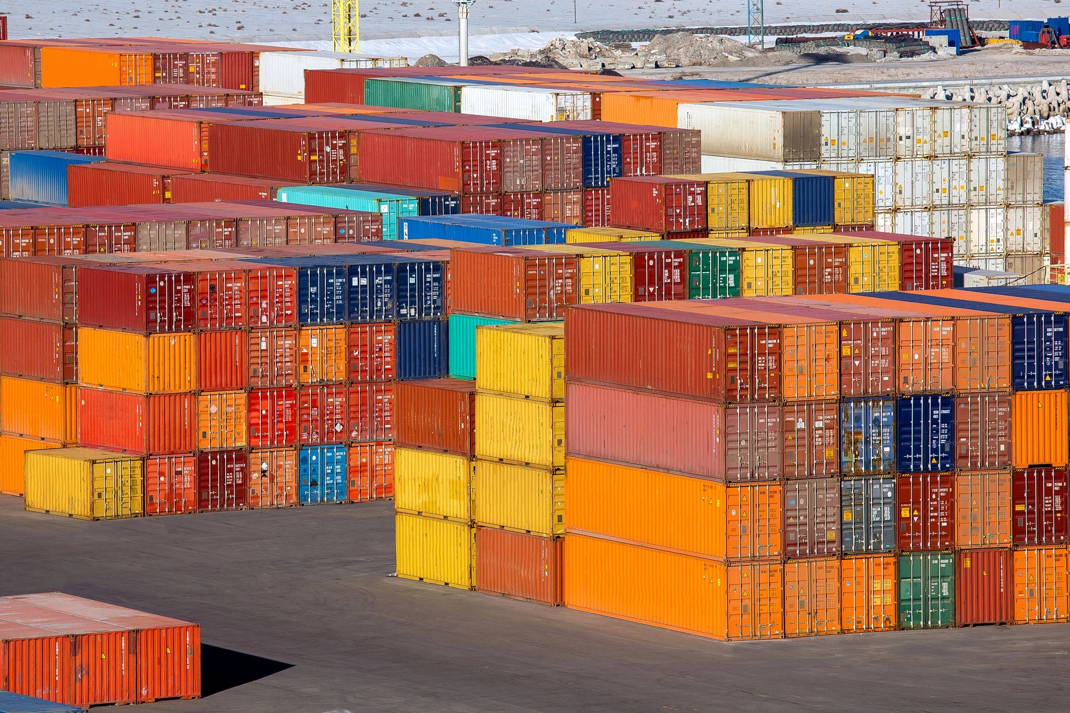 Efficient cargo handling at a major Indian port.